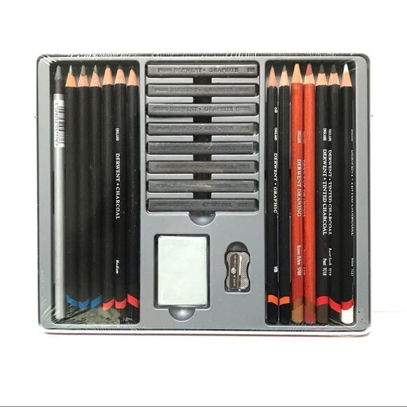 NIB Derwent 24 sketch collection mixed drawing materials set - Picture 2 of 4